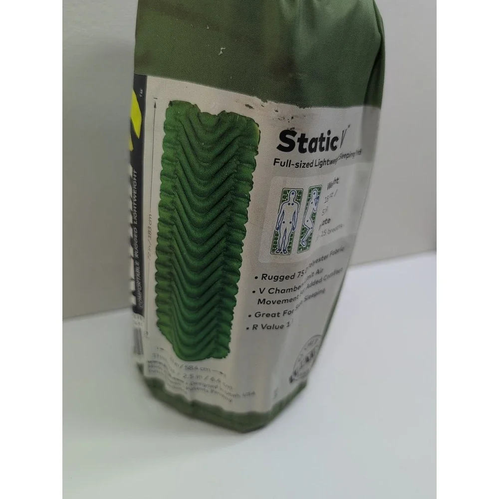Klymit Static V Sleeping Pad Camping Air Mattress - Brand New GREEN